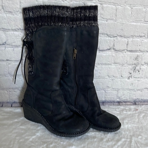 UGG Suede Leather Calf Boots - Picture 3 of 12